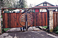 Copper Repousse Gate