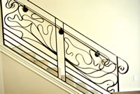 Free Form Art Nouveau Interior Railing 1